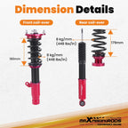 Adjustable Coilovers Shock Struts Kit for Honda Accord (2018-2022)