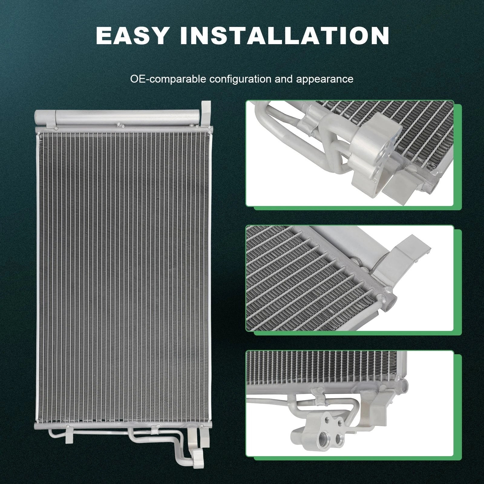 Aluminum AC Condenser for Hyundai Elantra (2017–2020)