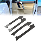 Set of 4 Interior Door Handle Trim Black for Toyota Land Cruiser Prado (2010–2018)