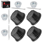 4X Wheel Center Caps w/ Nuts for Honda FourTrax TRX200 TRX200D 1990–1997