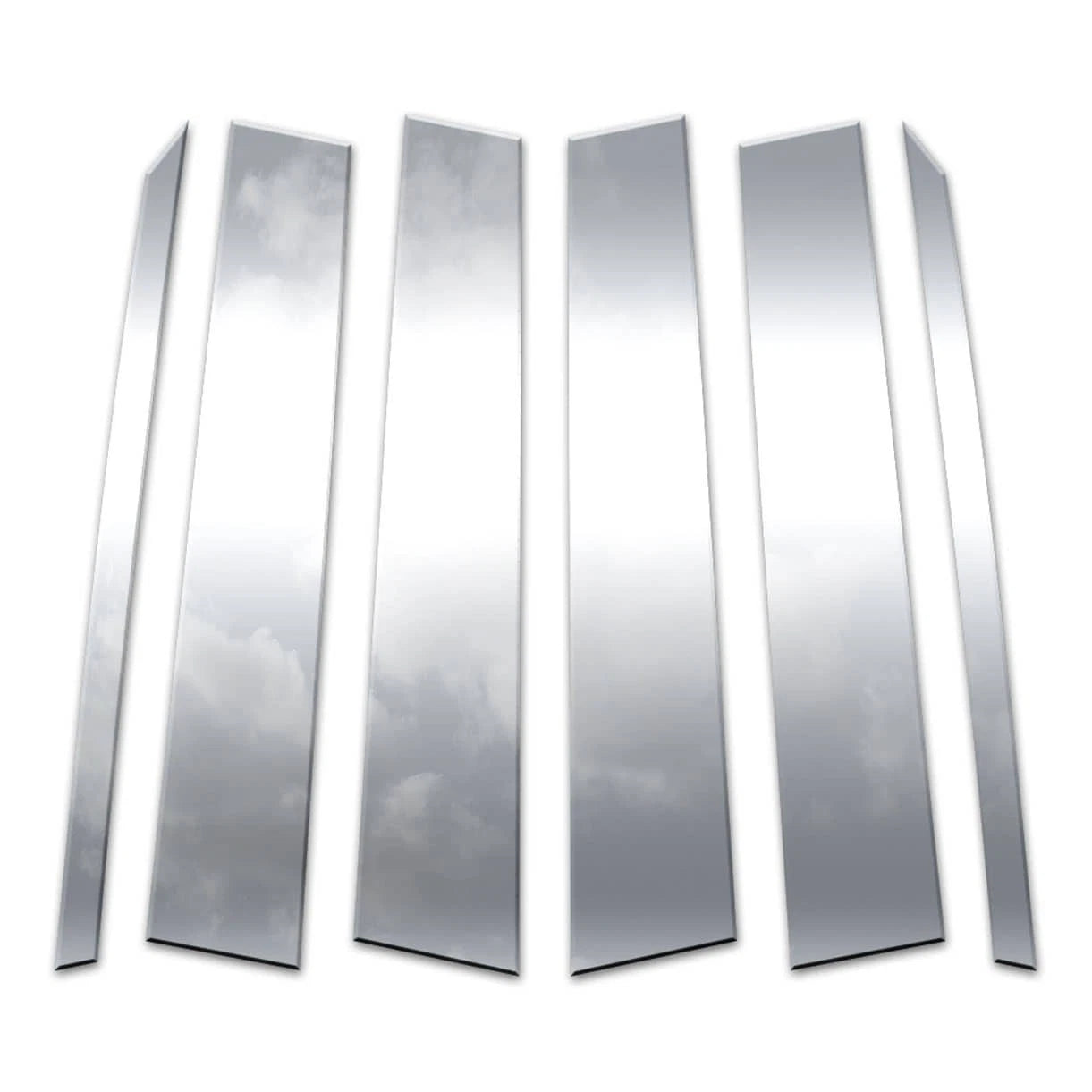 Stainless Steel Pillar Post Covers for 2016-2022 Lexus RX 6 Pieces