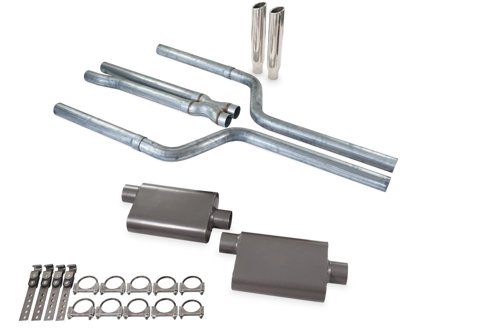 Dual Exhaust Kit for Dodge Charger V6 (2006–2018) 2.5" 2 Chamber RC Tip