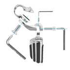 Chrome Short Angled Adjustable Highway Foot Pegs for Harley (Fit 32mm 1.25")