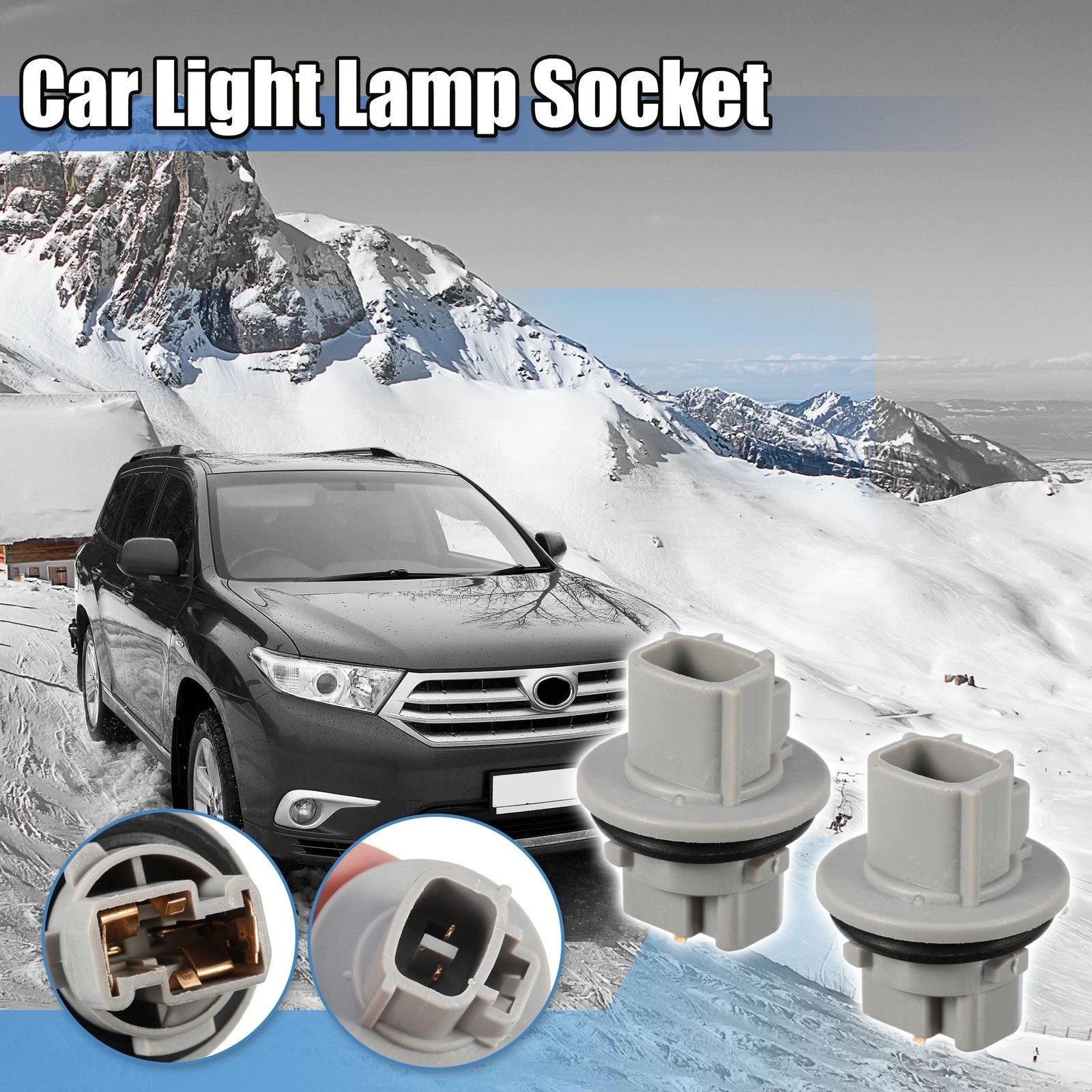 2X Turn Signal Light Bulb Socket Base 90075-60028 for Toyota 4Runner (2003–2005)
