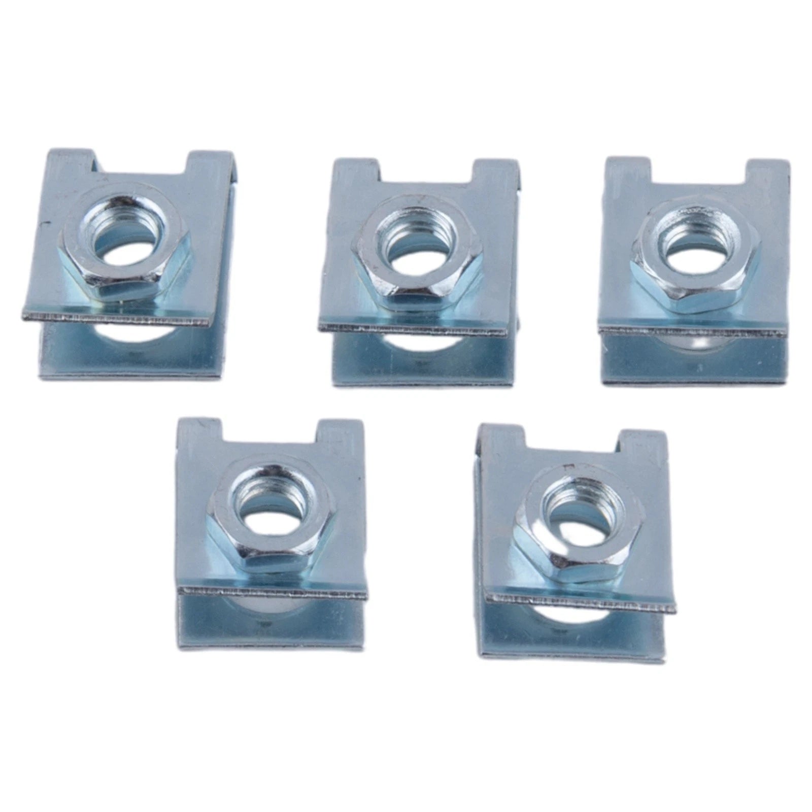 Set of 4 License Plate Fixed Clip Retainers M6 Nut U-Type for