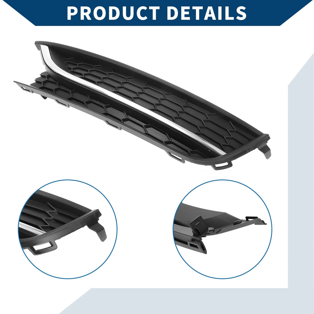 1pc Fog Light Grill for Volkswagen Passat (2012–2015) No. 561853665E