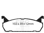 Rear Brake Pad Set for Mazda Protege (1990–1994) WK625JX