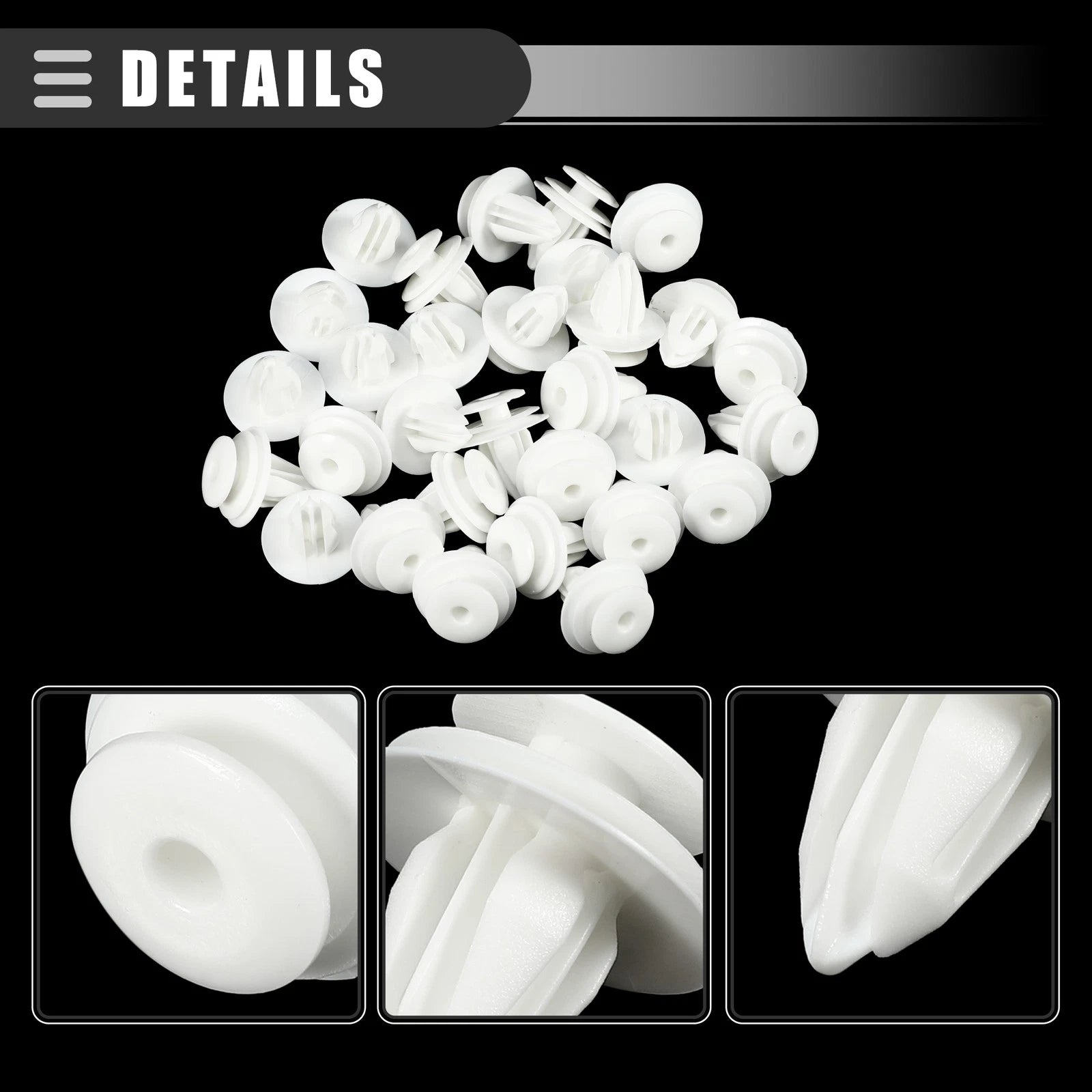 30 Pcs Door Trim Panel Push Clips for Nissan (No. 0155309791)
