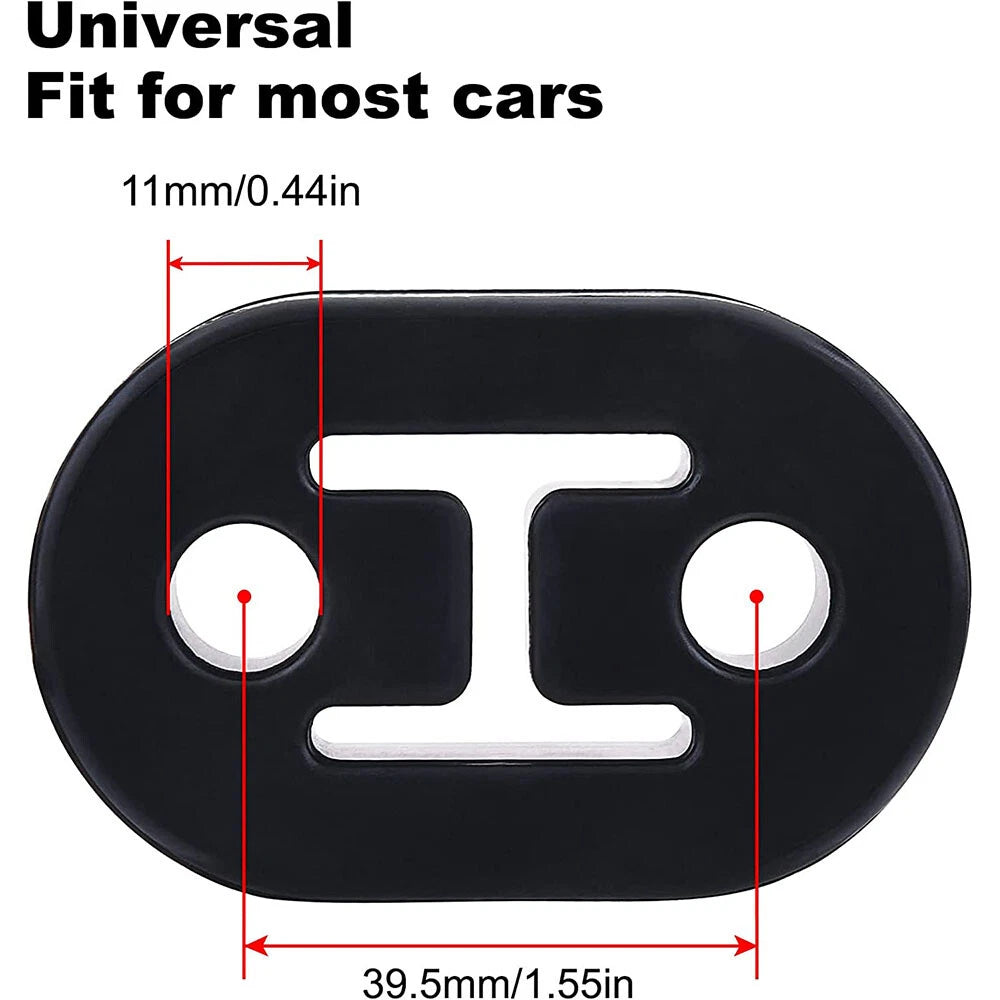 Set of 4 Rubber Exhaust Tail Pipe Mount Holder Bracket Hanger for