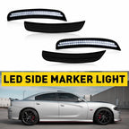 White LED Strip Side Marker Lights for Dodge Charger (2015–2022)