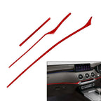 Dashboard Panel Cover Trim Strips Red for Kia Stinger (2018-2023)