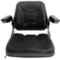 Universal Tractor Seat with Fold Down Back & Fold Up Arm Rests