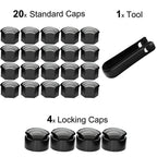 Wheel Nut Bolt Covers 24X for Opel