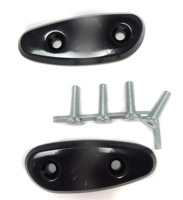 Mirror Block Off Base Plates for Suzuki GSX-R 600 750 1000 (2001–2004) Black