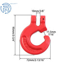 2X 5/16" Slip Logging Chain Choker Hook Metal Log Hook 4400 LBS