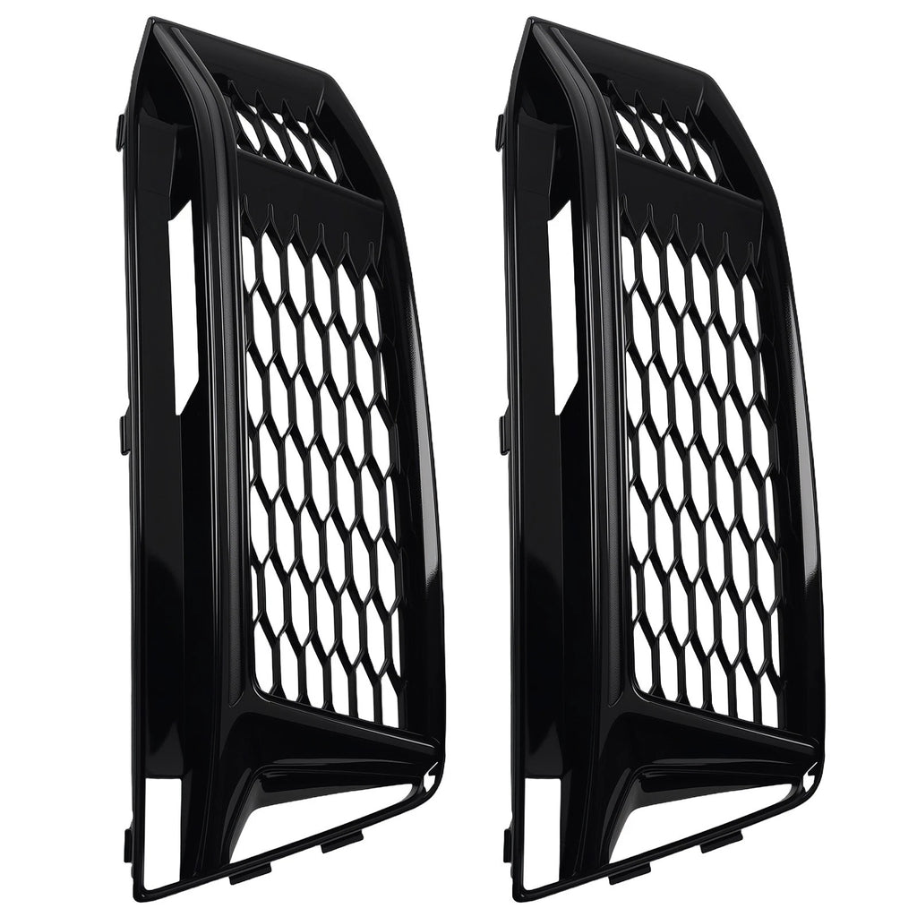 Pair Front Bumper Fog Light Grille Cover for Audi A4 B9 (2016–2018) 8W0807681F