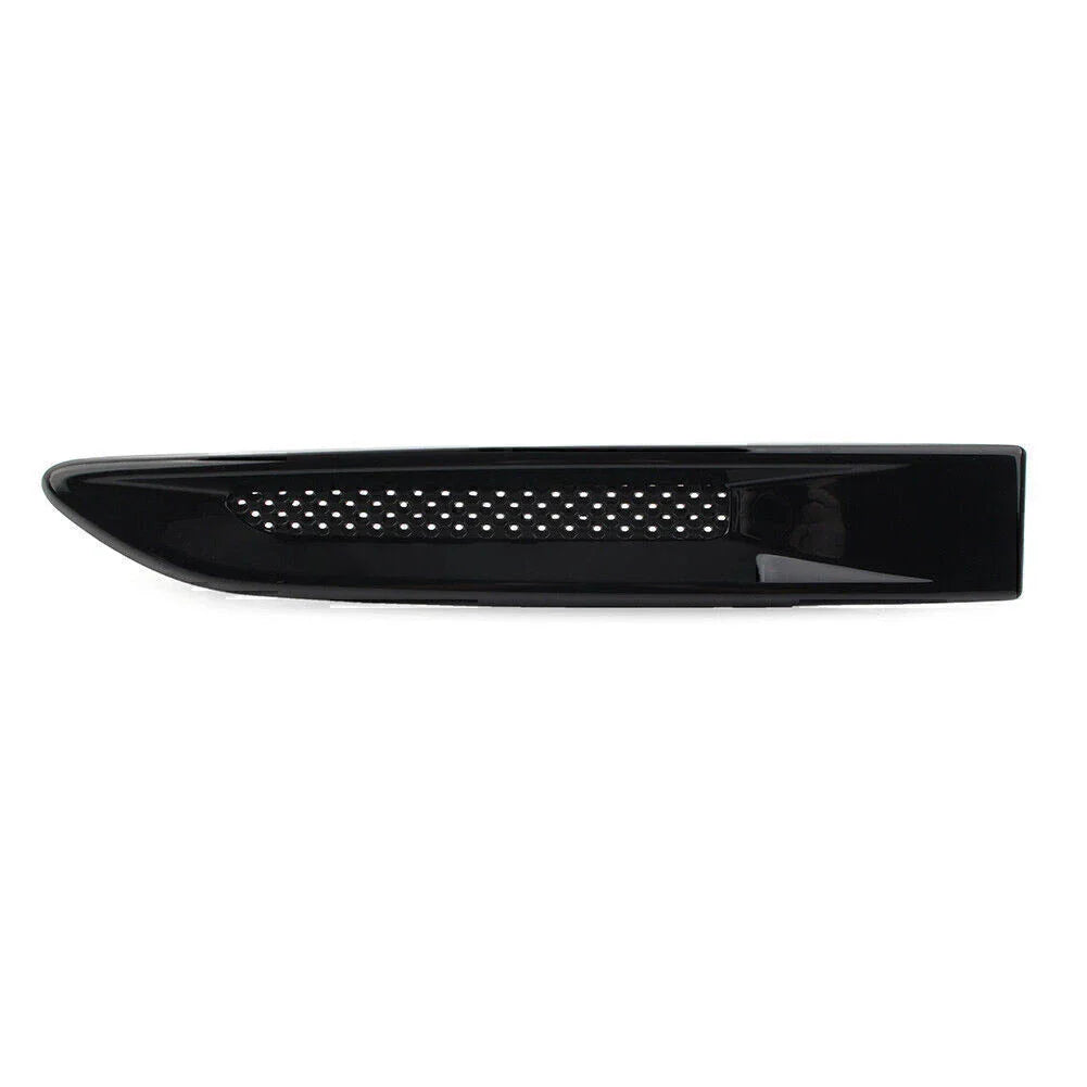 Black Front Side Fender Air Vent Grille Trim for Jaguar XE F-Pace XF (2015-2023)