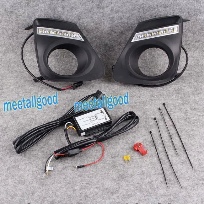 2X LED Daytime Running Fog Lights Kit for Toyota Corolla (2010–2013)