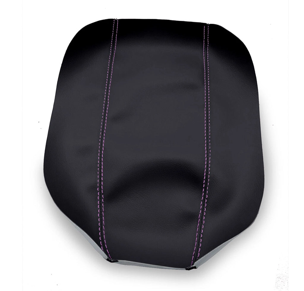 Leather Console Lid Armrest Cover for Hyundai Elantra (2007–2010) Pink Stitch