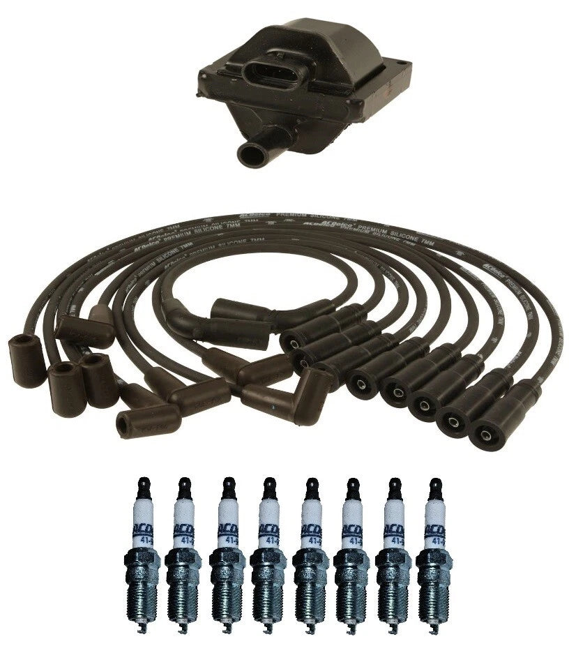 Ignition Wires 1 Coil 8 Spark Plugs Kit ACDelco for Chevrolet P30 (1996)