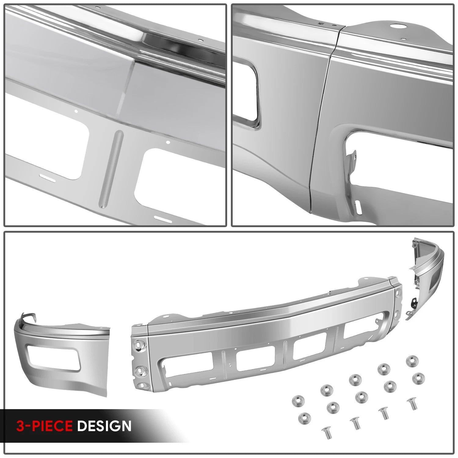 Chrome Front Bumper Face Bar for Chevy Silverado 1500 (2014–2015)