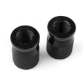 Black Tyre Air Valve Caps for Car Truck Motorcycle Bike (Universal)