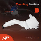 Windshield Washer Reservoir Tank with Pump & Cap for Ford Edge (2007-2014)