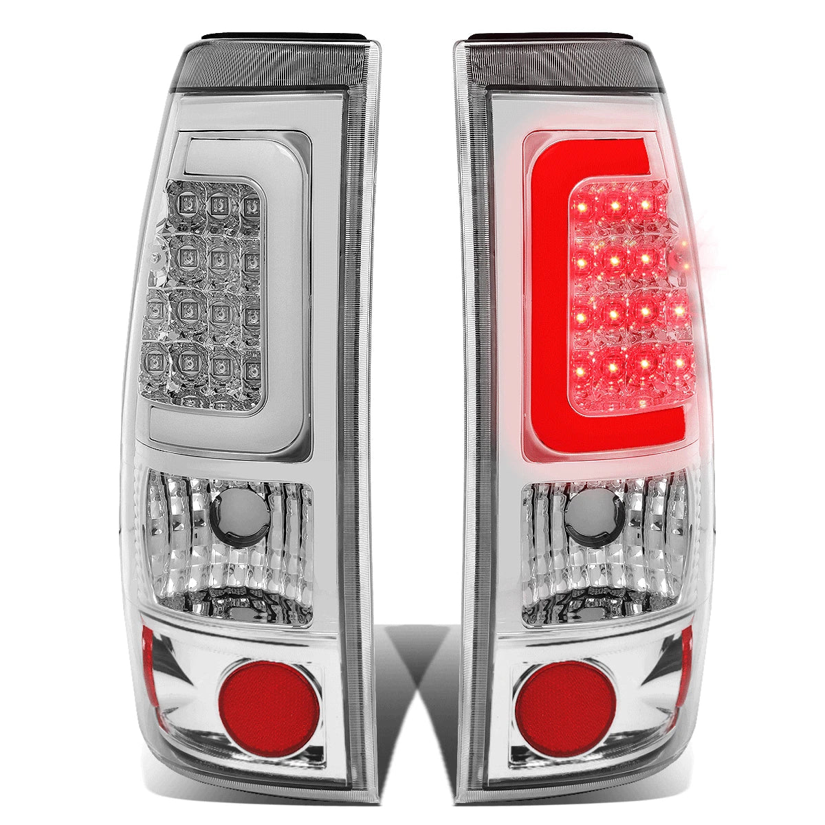 Chrome Crystal Headlight + Corner + 3D LED Brake/Tail Light for Silverado (1999–2002)