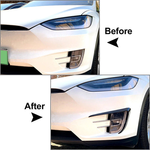 1 Pair Fog Light Eyebrow Cover Trim for Tesla Model X (2015–2020)