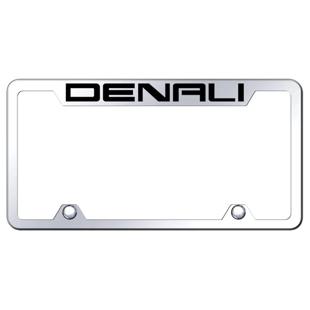 Mirrored Truck License Plate Frame - Officially Licensed for GMC Denali