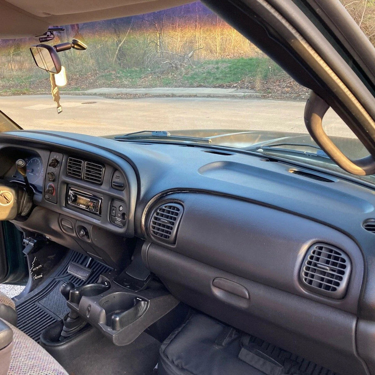 Black Dash Bezel Dashboard Cover for Ram 1500 (1998–2001) & Ram 2500/3500 (1998–2002)