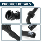 Radiator Hose for Volkswagen Golf 1.4L (2019–2021) Rubber Black
