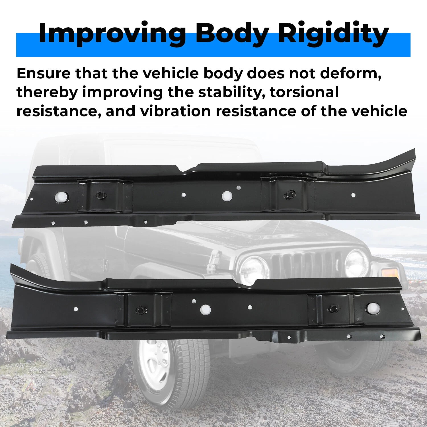 Metal Body Mounts for Jeep Wrangler TJ (1997–2006)