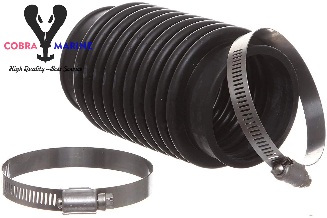 Exhaust Bellow Boot for MerCruiser Alpha One Gen 1 & 2, Bravo 1 2 3 (18654A1)