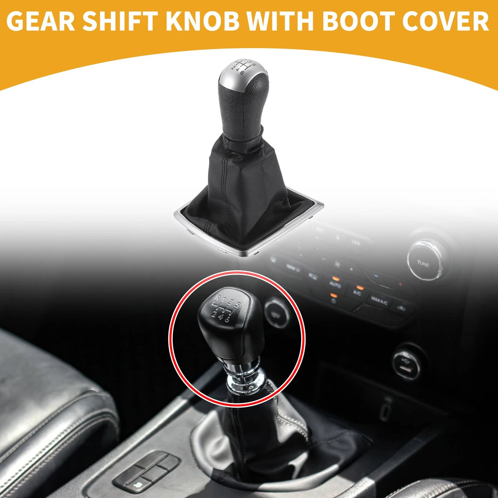6 Speed Gear Shifter Knob with Cover for Ford Focus MK2 (2004–2008)