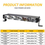 LED Driving Spotlight Work Light Bar for Tractor Truck ATV (12V 30V)