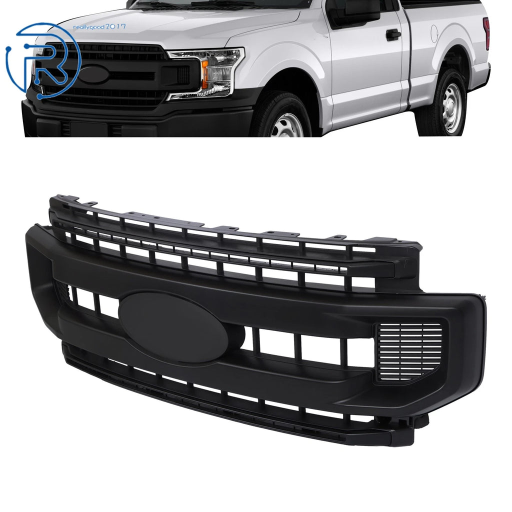 Matte Black Front Bumper Grille for Ford F250 XL/XLT (2020–2022)