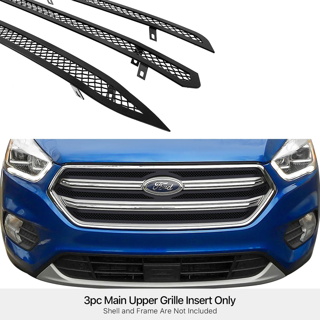 Stainless Steel Black Mesh Grille Insert for Ford Escape (2017-2019)