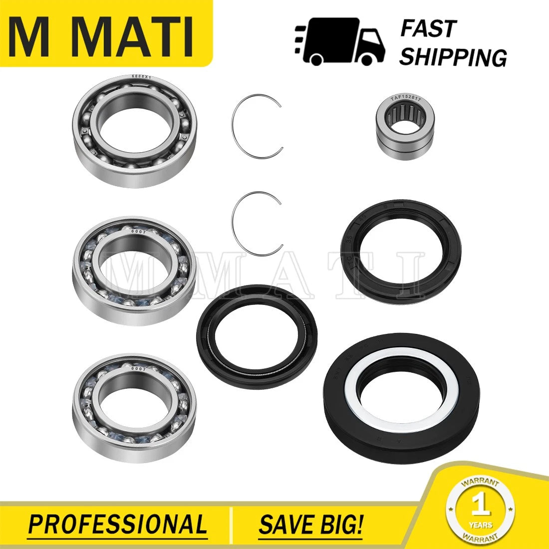 Rear Differential Bearing Seal Kit for Honda Rancher 420, Foreman 500, 520