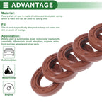 Set of 5 Oil Seal Rotary Shaft Seal FKM Rubber 17x28x6mm