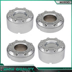 Set of 4 Chrome Wheel Center Hub Caps for Ford F350 (2005–2016)