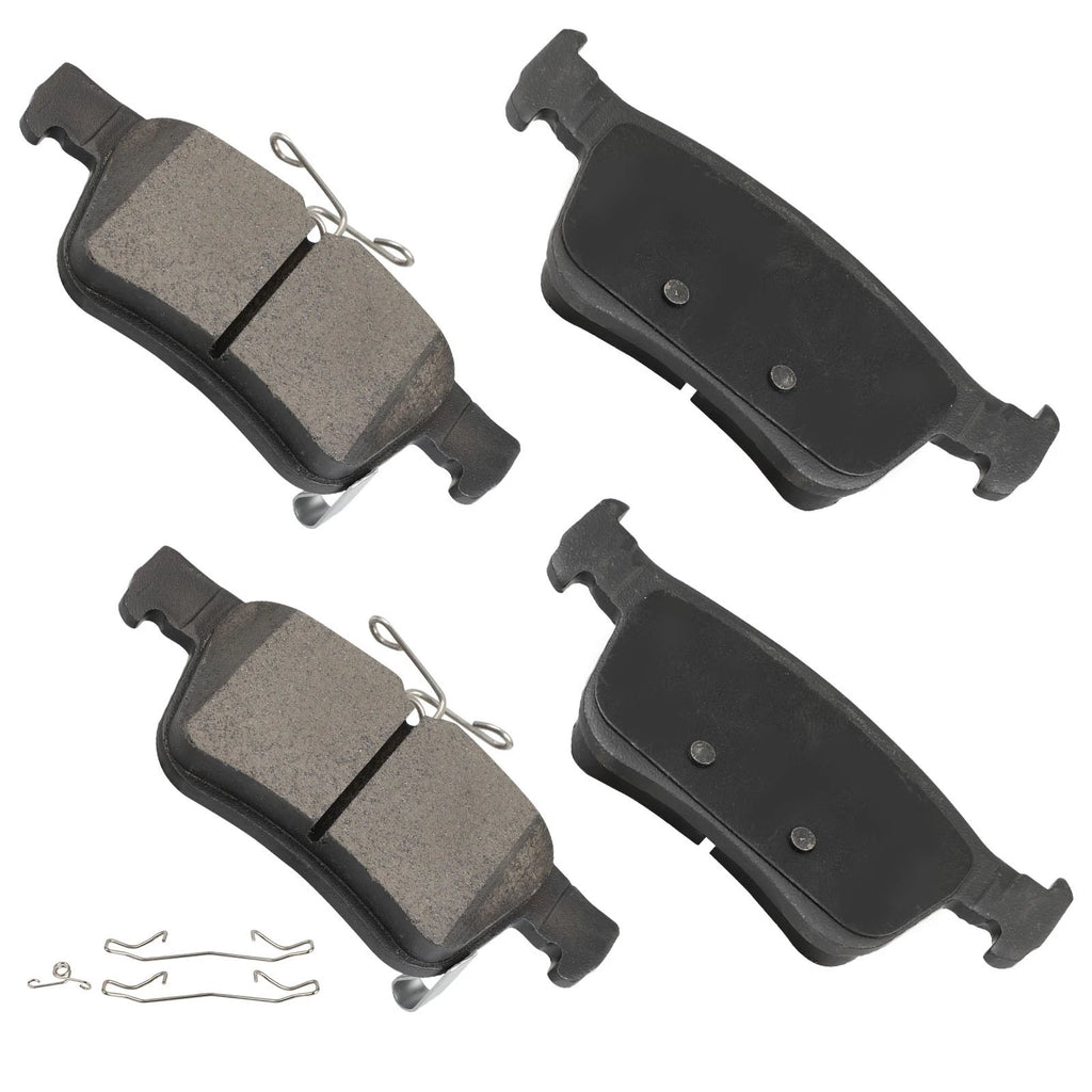 Set of 4 Rear Ceramic Brake Pads for Acura RDX, Honda Civic