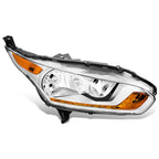 Right Chrome Housing Headlight Lamp for Ford Transit Connect (2014–2018)