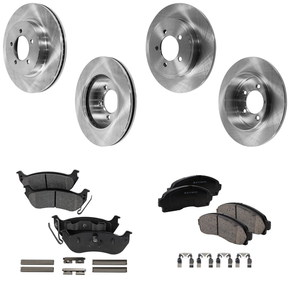Brake Disc Rotors and Pads Kit for Ford Explorer Mountaineer (2005)
