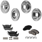 Brake Disc Rotors and Pads Kit for Ford Explorer Mountaineer (2005)