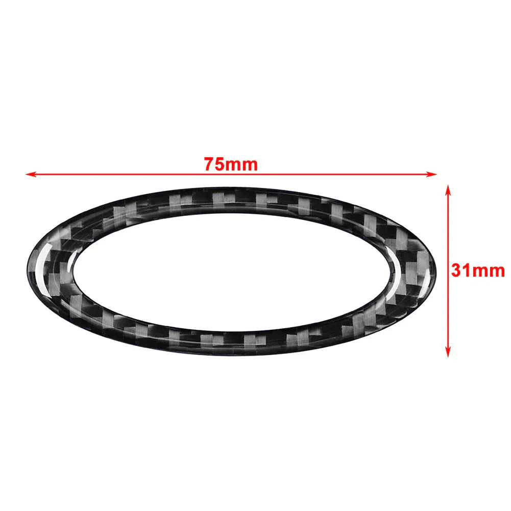 Red Steering Wheel Center Ring Cover Trim for Ford Fusion Mondeo (2013-2019)