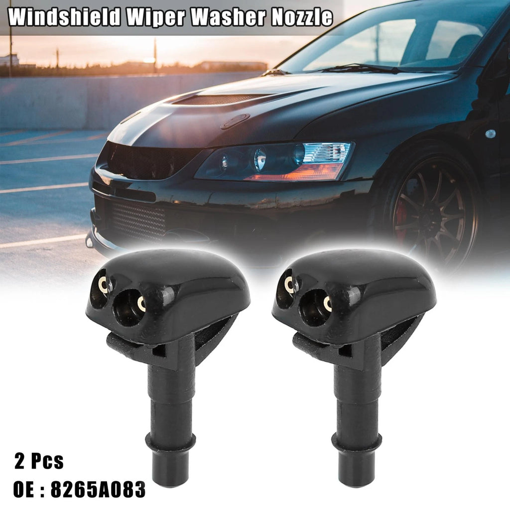 2X Windshield Wiper Washer Nozzle 8265A083 for Mitsubishi Lancer (1995–2005)