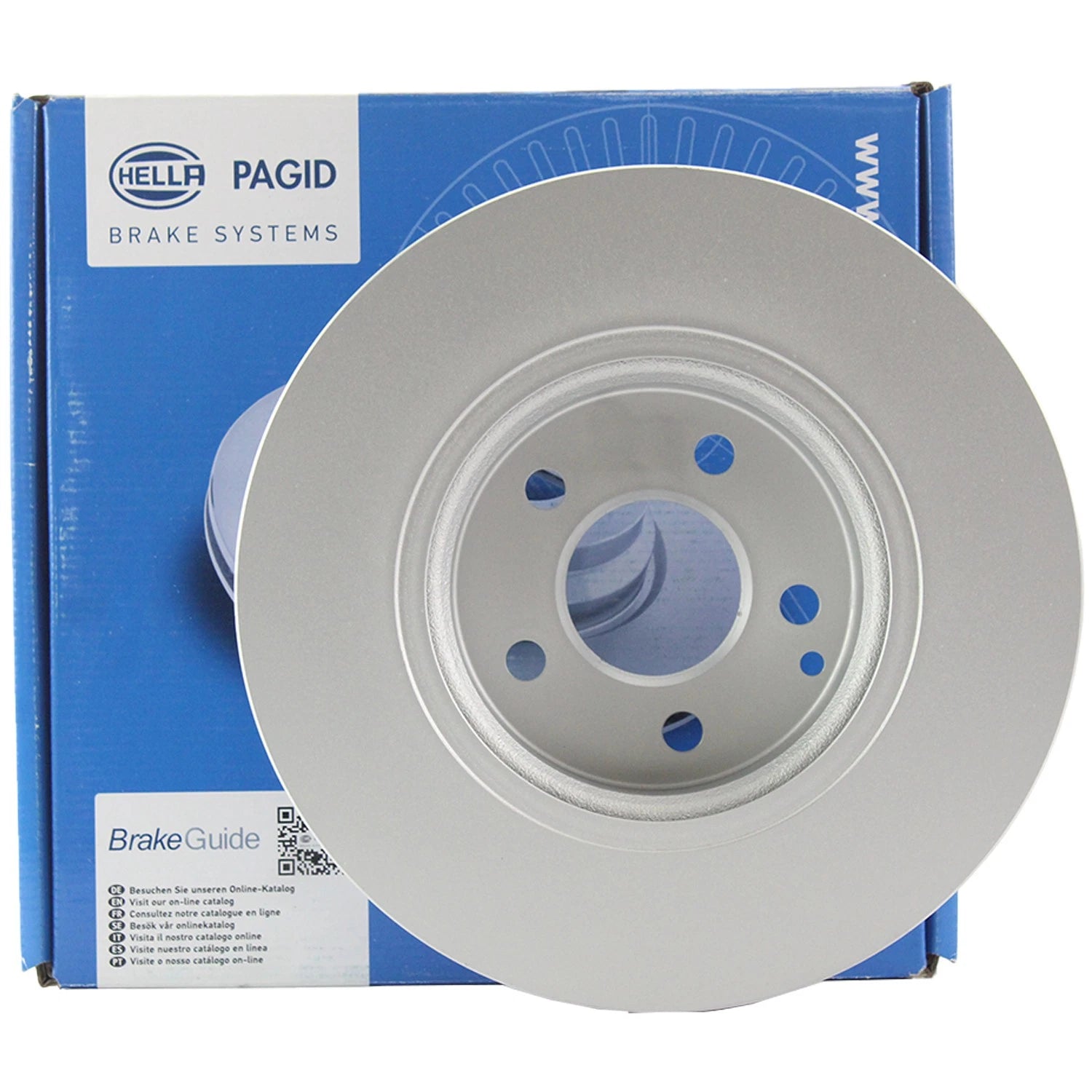 Hella 312mm Front Coated Disc Brake Rotor for Mercedes W211 E500 (2003–2006)