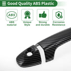 Car Door Handle Cover Trim for Toyota RAV4 (2013–2018) Carbon Fiber Black