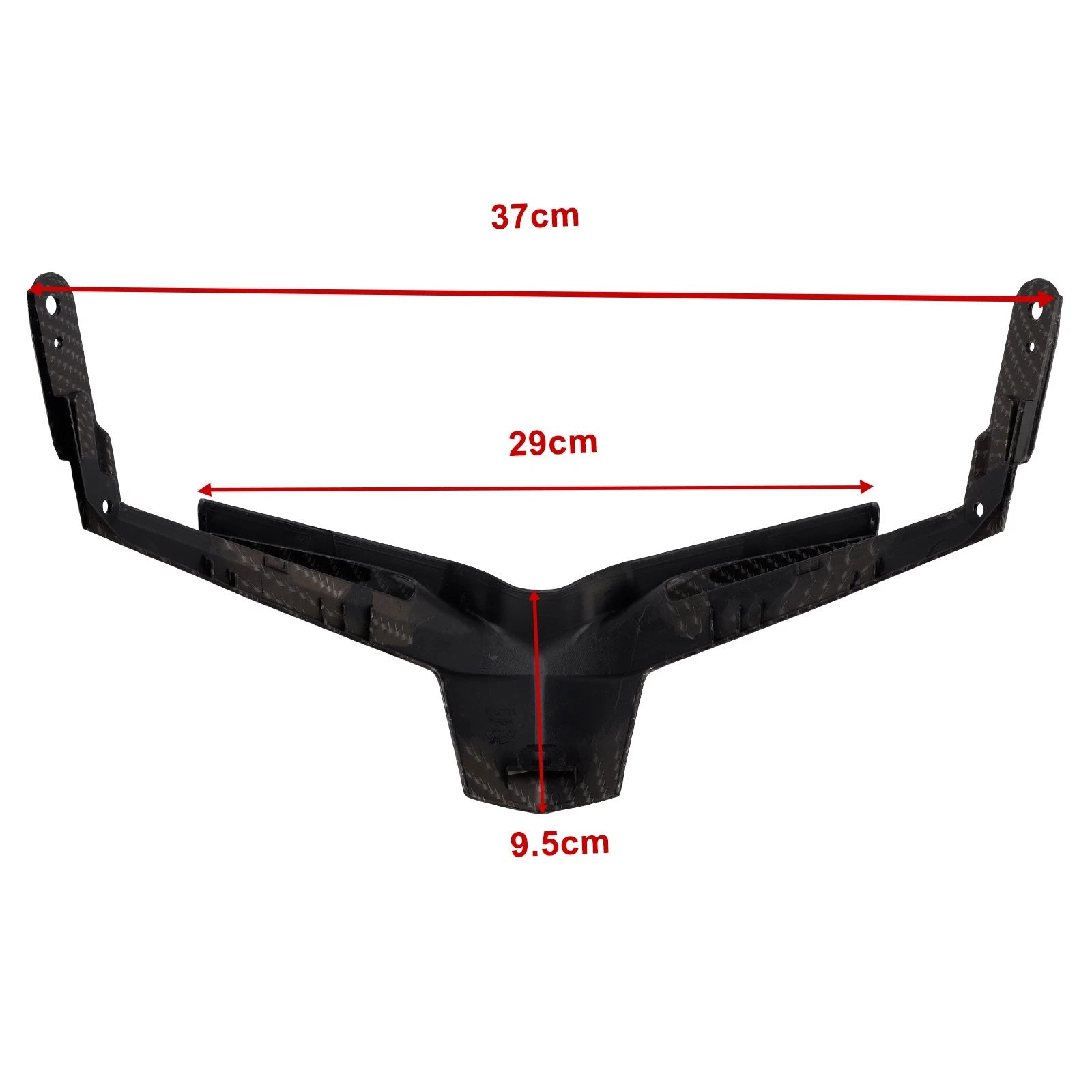 Front Upper Nose Headlight Cover Fairing for Honda CBR650R (2024–2025) Carbon A9